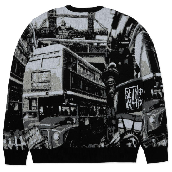 Huf Ανδρική πλεκτή μπλούζα Worldwide Commuter Sweater
